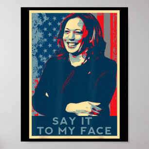 Póster Tienes algo que decirle a mi cara, Kamala H