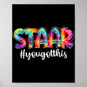 Póster Tienes Este Examen De Tintes De Tiempos Diez Graci