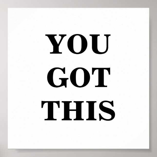 Póster Tienes Este Poster Minimalista (Frente)