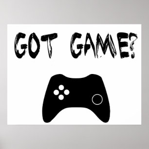 Póster ¿Tienes juego? Funny Gamer Poster