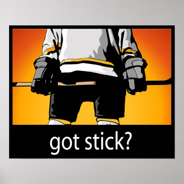 Póster ¿Tienes palo? poster de hockey (Frente)