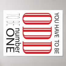 Tienes que ser raro para ser el número uno