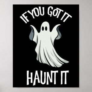 Póster Tienes Que Tirar El Vestido Fantasma De Halloween