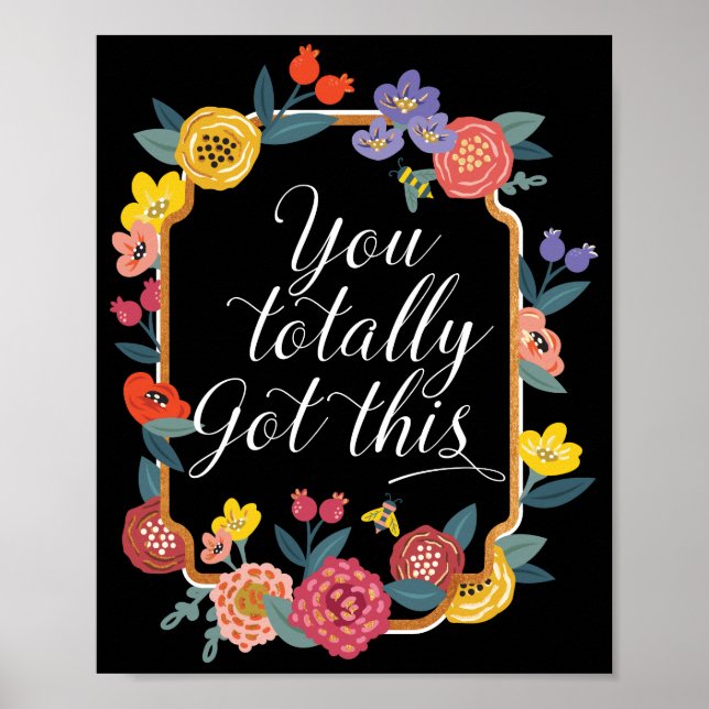 Póster Tienes Todo Esto | Flores silvestres y miel (Frente)