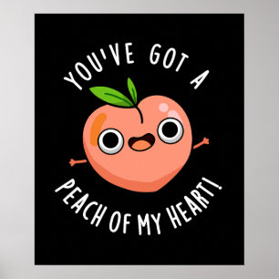 Póster Tienes un morillo de mi corazón Fruit Pun Dark BG