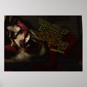 Póster Tierra de 10.000 zombis