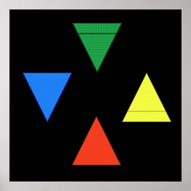 Póster Tierra de agua de incendio aéreo (Frente)