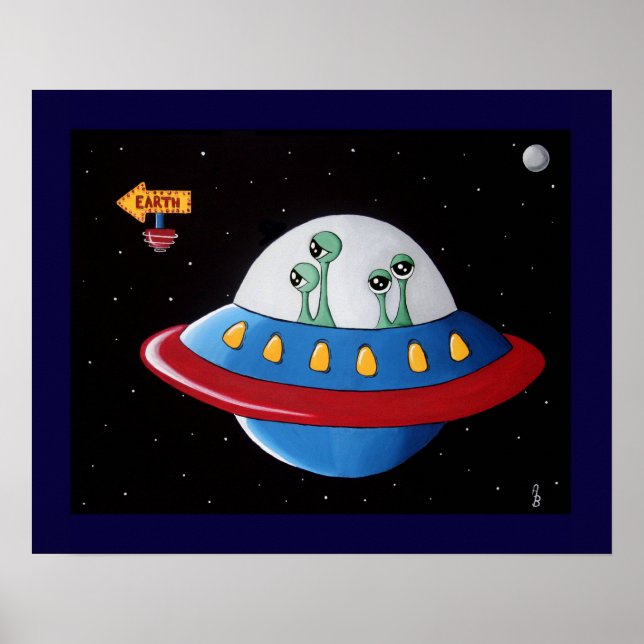 Póster ¡Tierra de Alienados o Busto! (Frente)