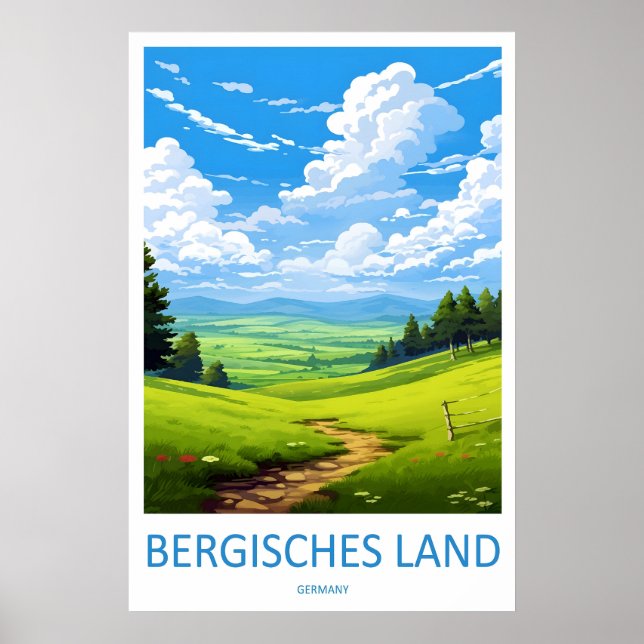 Póster Tierra de Bergisch 1 (Frente)