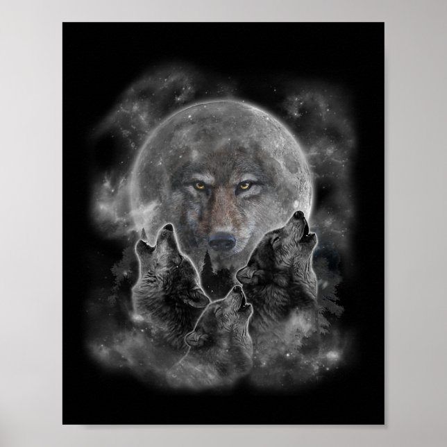 Póster Tierra de caza de lobos grises (Frente)