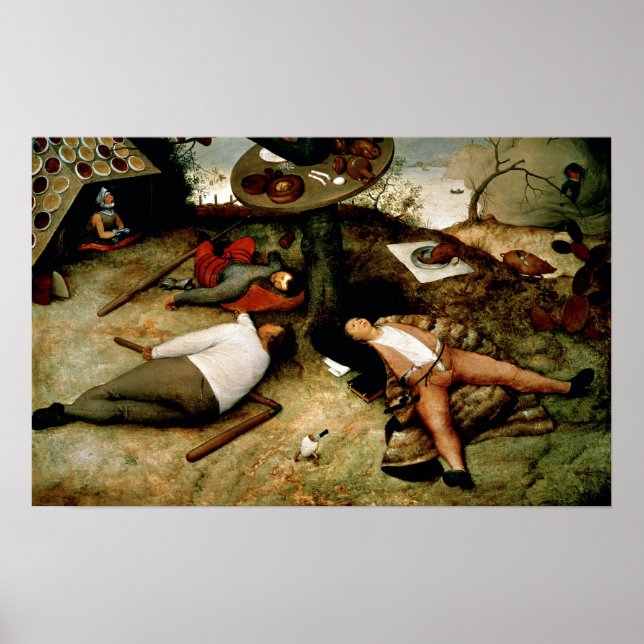 Póster Tierra de Cockaigne, 1567 (Frente)