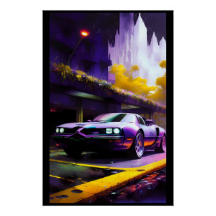 Póster Tierra de Ensueño de Estacionamiento Urbano