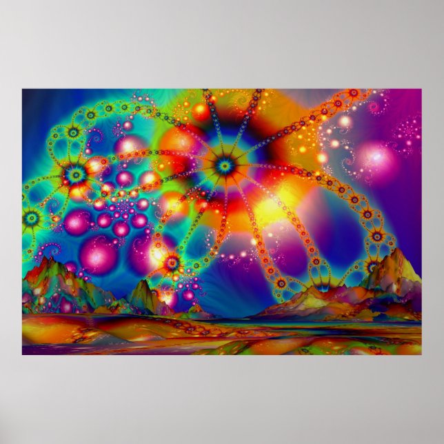 Póster Tierra de Iluminaciones Psicodélicas - Poster (Frente)