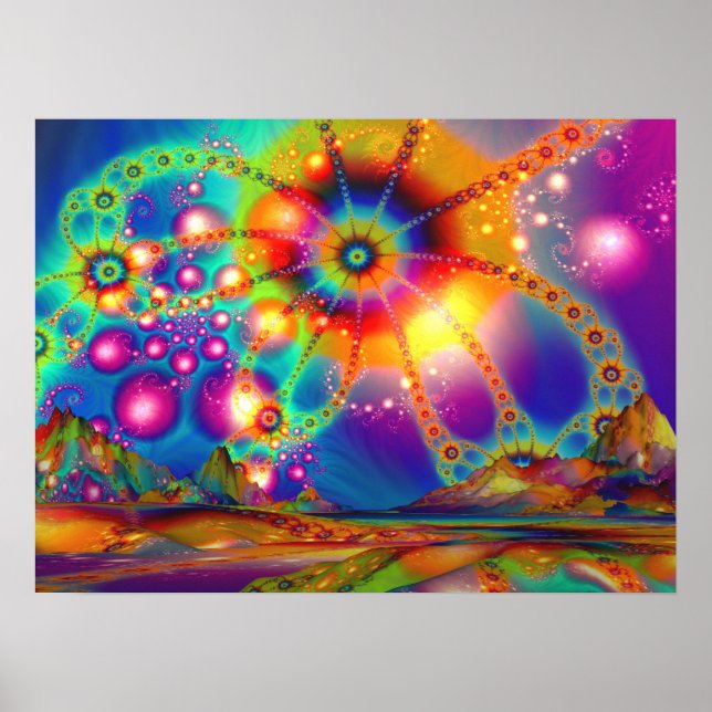 Póster Tierra de Iluminaciones Psicodélicas - Poster (Frente)