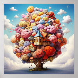 Póster Tierra de la naturaleza misteriosa y colorida