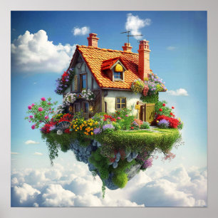 Póster Tierra de la naturaleza misteriosa y colorida