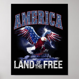 Póster Tierra De Los Estados Unidos De La Independencia L