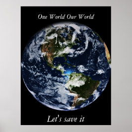 Póster Tierra de planeta