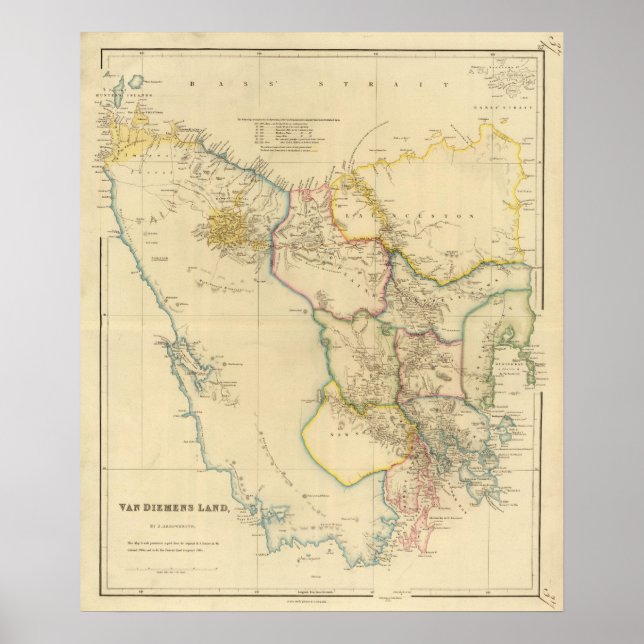 Póster Tierra de Van Diemens (Frente)