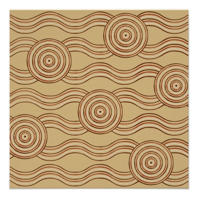 Póster Tierra del arte aborigen (Anverso)