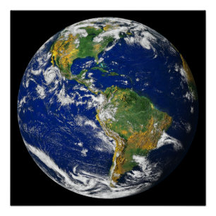 Póster Tierra del planeta