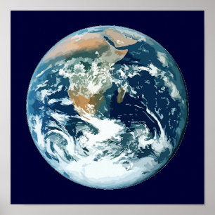 Póster Tierra del planeta