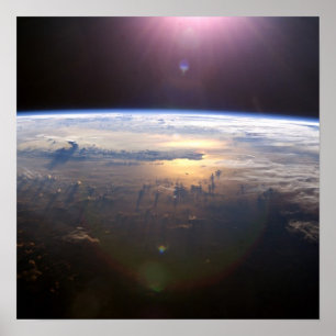 Póster Tierra del planeta del espacio