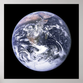 Póster Tierra desde Apolo 17