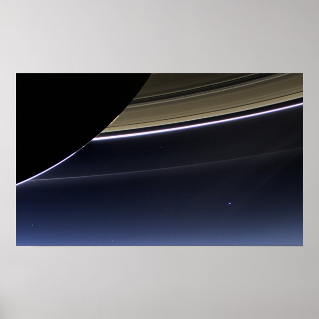 Póster Tierra desde el Poster de Saturno (Frente)