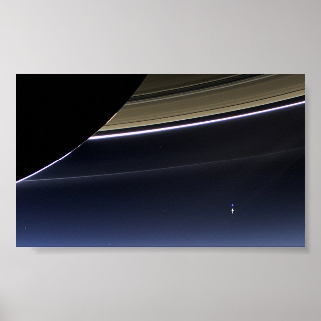 Póster Tierra desde Saturno (Frente)