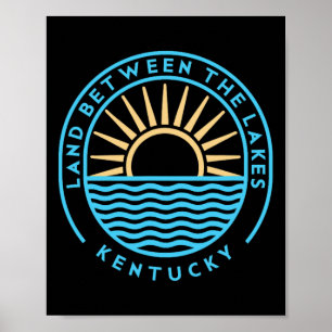 Póster Tierra entre los lagos Kentucky al aire libre Vint