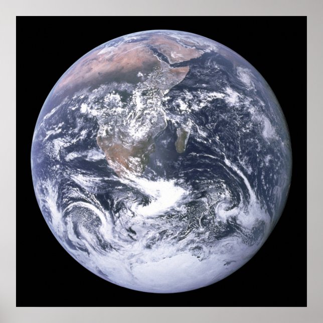 Póster Tierra - Foto Apolo 17 (Frente)