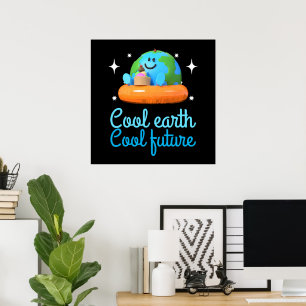 Póster Tierra fresca, Futuro fresco - Tierra