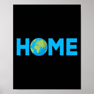 Póster Tierra Hogar - Proteja El Planeta - Derecho Ambien