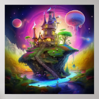 Tierra Mágica de Fantasía Colorida y Caprichosa