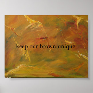 Póster tierra marrón