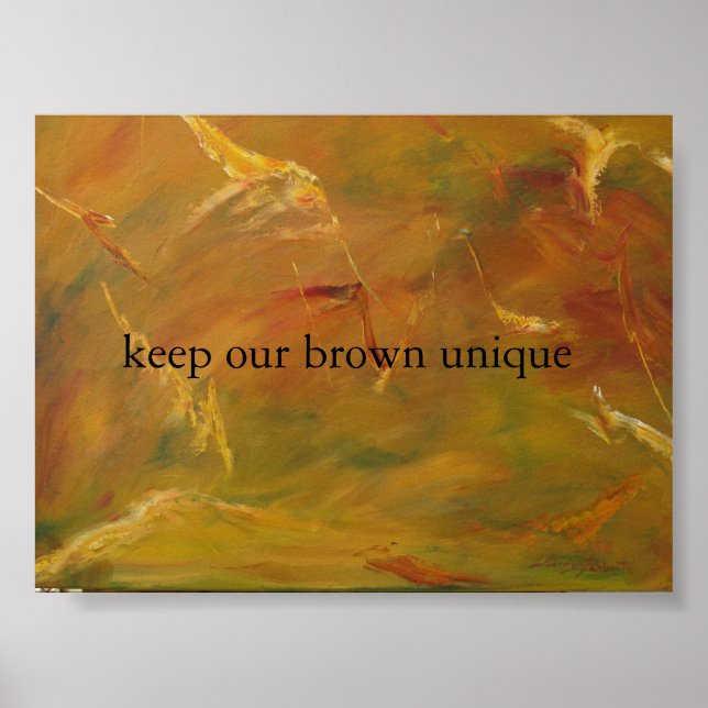 Póster tierra marrón (Frente)