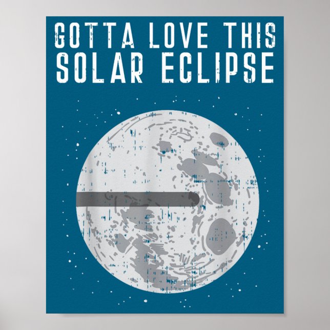 Póster Tierra Plana Eclipse Solar Luna Divertida Teoría d (Frente)