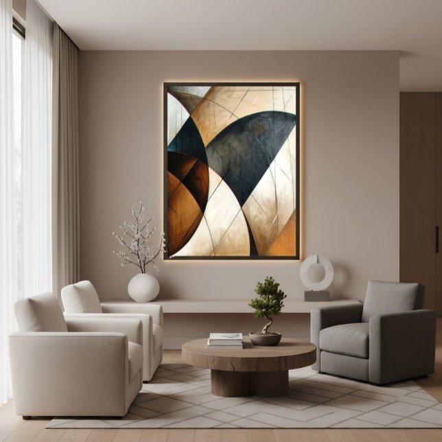 Póster Tierra Texturizada Geométrica Abstracta Moderna (Subido por el creador)
