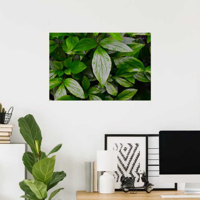 Póster Tierra verde, (Oficina en casa)