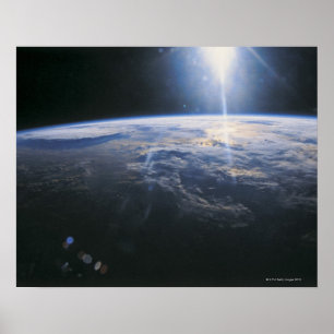 Póster Tierra vista de espacio