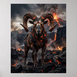 Póster Tierras Altas de Lava Skull Ram