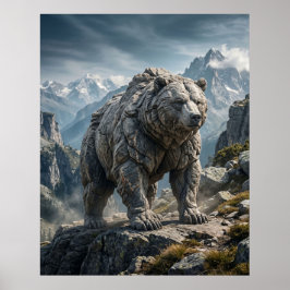 Póster Tierras Altas de Stone Bear Mountain