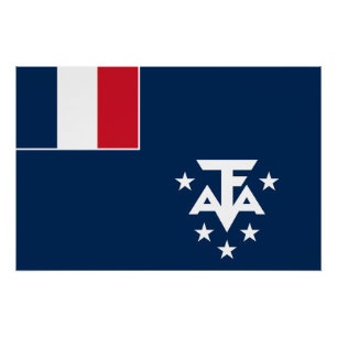 Póster Tierras Australes y Antárticas Francesas