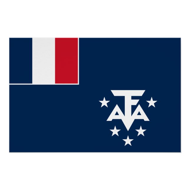 Póster Tierras Australes y Antárticas Francesas (Anverso)
