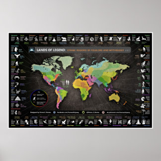 Póster Tierras de leyenda