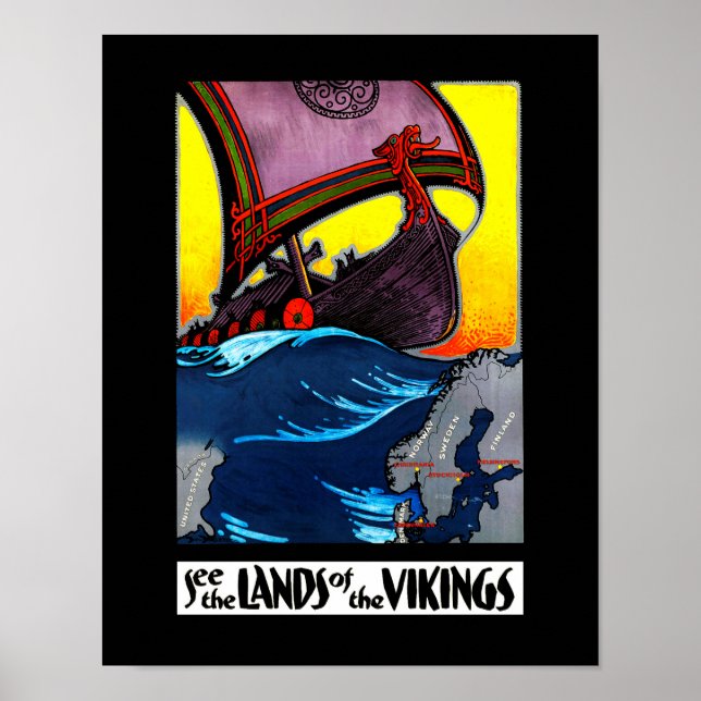 Póster Tierras del Poster Vikings (Frente)