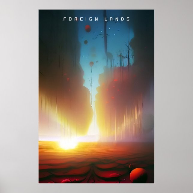 Póster Tierras extranjeras (Frente)