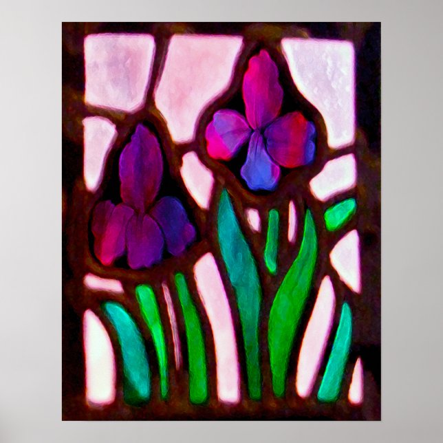 Póster Tiffany Flowers print (Frente)