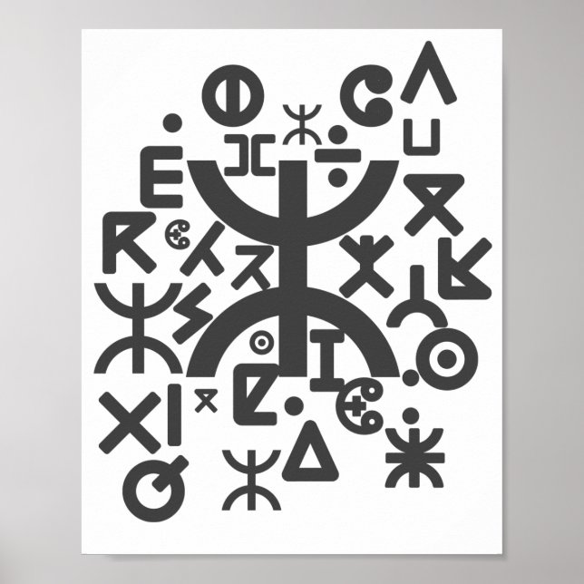 Póster Tifinagh (Frente)
